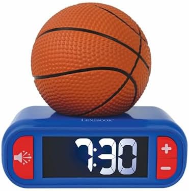 LEXiBOOK, Basketball Nightlight Alarm Clock, RL800BA by Lexibook