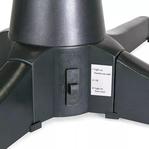 Adjustable Rotating Christmas Tree Stand with 3-Way Control, Fits Pole Sizes 0.9"-1.25", Ideal Base for Holiday Tree Decoration, Perfect for Xmas Celebrations - Image 3