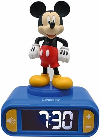 LEXiBOOK, Mickey Nightlight Alarm Clock, RL800MCH by Lexibook