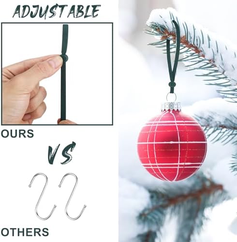 Daifunli 24 Pcs Christmas Adjustable Decoration Hooks, Green - Image 6