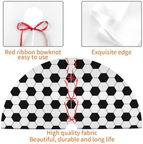 Soccer Traditional Christmas Tree Skirt Holiday Party Xmas Tree Skirt Mat Christmas Ornaments Decoration 36 Inch - Image 3