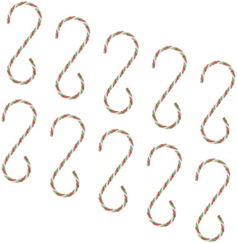 Cabilock 10pcs Christmas Hooks Decorative Ornament Hangers for Easy Installation Trees Doors and Windows Multi Functional Stocking and Ornament Holders for Festive Decor by cabilock