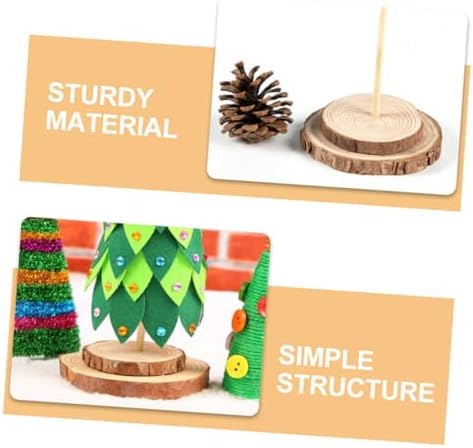 5pcs Vintage Wooden Base for Christmas Trees Sturdy Stand for Artificial Trees Easy Assembly Diameter Christmas Stand Base for Holiday Decor - Image 3
