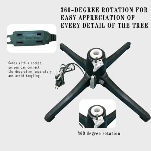 360-Degree Rotating Christmas Tree Stand,for 8ft Christmas Tree - Image 5