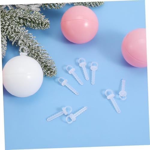100pcs Transparent Caps for Crafting Hanging Pendant Holders for Christmas Tree Ornaments Unique Fashionable Fittings for Creative Projects - Image 5