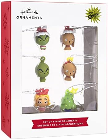 Hallmark Dr. Seuss How The Grinch Stole Christmas! Miniature Christmas Ornaments, Set of 6 - Image 3