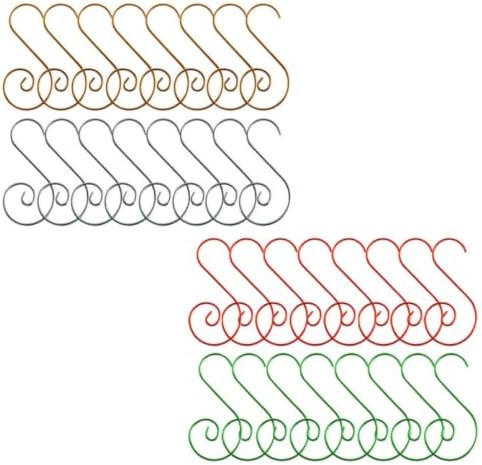 FENICAL 80pcs Christmas Ornament Hook Creative Metal Hanger by FENICAL