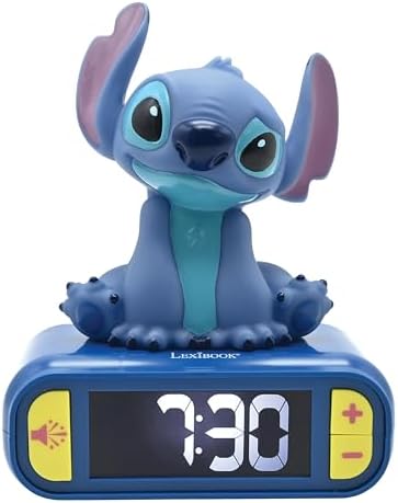 LEXiBOOK, Stitch Nightlight Alarm Clock, RL800D by Lexibook