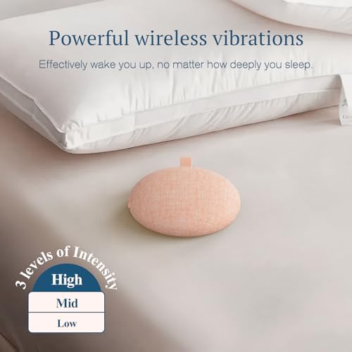 ANJANK Loud Alarm Clock with Wireless Bed Shaker, Vibrating Dual Alarm with Light Wake Up for Heavy Sleepers & Hearing Impaired, 9-Color Night Light, 8 Alarms, 0-100% Dimmer, USB Charger, Bedroom - Image 3