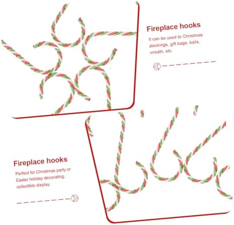 Cabilock 10pcs Christmas Hooks Decorative Ornament Hangers for Easy Installation Trees Doors and Windows Multi Functional Stocking and Ornament Holders for Festive Decor - Image 4
