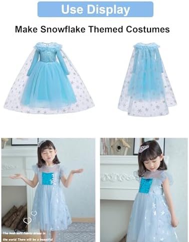 Winter Wonderland Snowflake Decorations, 59" x 119" Multi Color Foil Organza Tablecloth, Christmas Tree Skirt (White+Gold) - Image 6