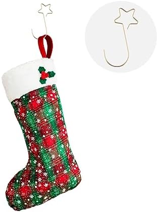 100pcs Flexible Christmas Ornament Hooks Star-Shaped Hangers for Baubles Wreaths and Stockings for Holiday Decoration and Everyday Use - Image 4