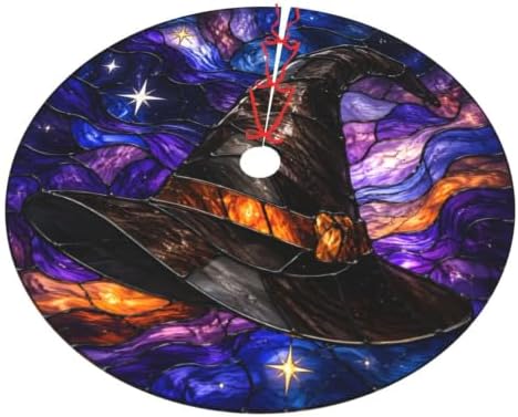 Magic Halloween Witch's Hat 30 36 48 Inch Christmas Tree Skirt Carpet Mat Funny Party Decor Supplies for Xmas Halloween Decorations Occasion - Image 2