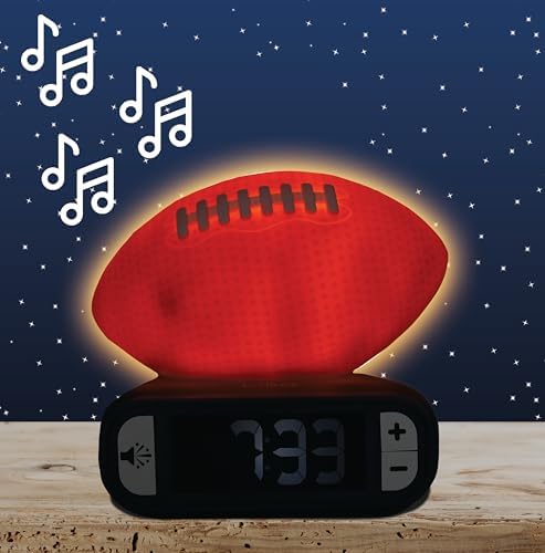 LEXiBOOK, American Football Nightlight Alarm Clock, RL800SO - Image 2