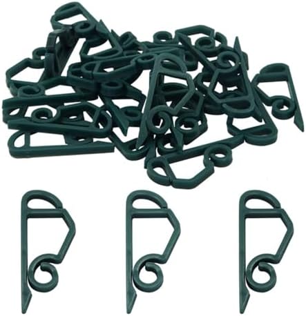 120 Pieces Christmas Light Hooks Tree Hooks Ornament Hooks Clip Hangers Plastic for Easy Attach And Remove Suitable for Christmas Trees Indoor, green - Image 6