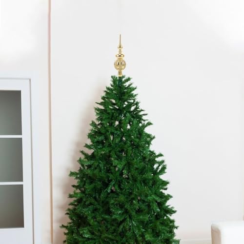 BESPORTBLE Golden Christmas Tree Topper, Plastic Xmas Finial Tree Topper Treetop Ornament, 9.05 Inch, Xmas Decoration for Holiday Parties and Festive Home Decor - Image 5