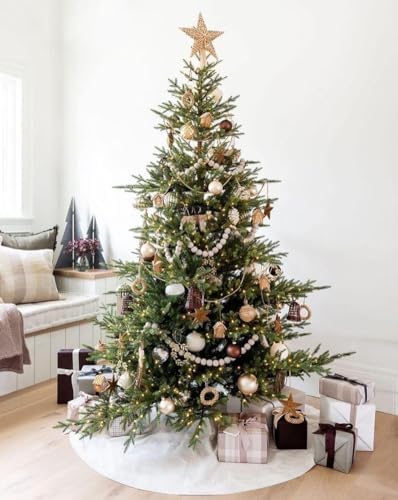 36inch White Christmas Tree Skirt Small Tree Skirt for Christmas Decoration - Image 4