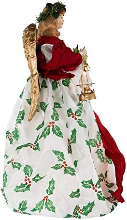 Kurt Adler 16-Inch 10-Light Holiday Formal Angel Tree Topper - Image 2
