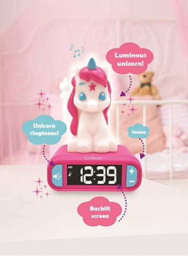 LEXiBOOK, Unicorn Nightlight Alarm Clock, RL800UNI - Image 4