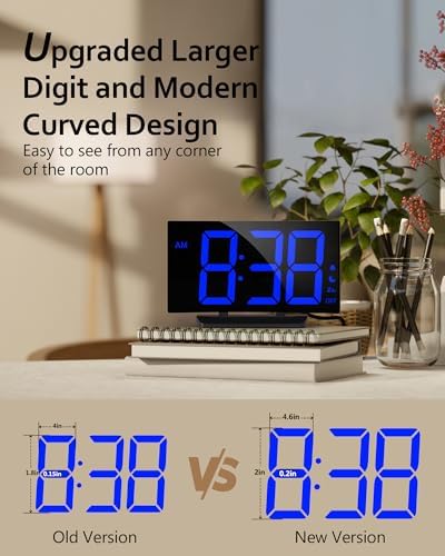 GOLOZA Digital Alarm Clock for Bedrooms, Digital Clock for Kids - Image 2