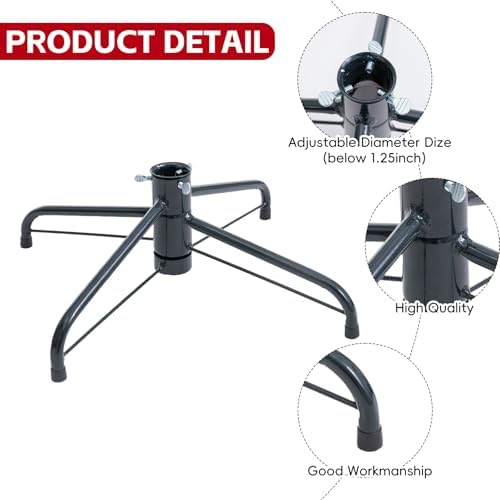 Metal Christmas Tree Stand for 3 Ft to 7 Ft Christmas Artificial Trees - Image 3