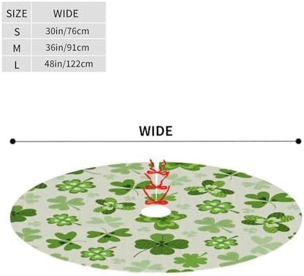 St. Patrick's Day Christmas Tree Skirt 36" for Xmas Halloween New Year Holiday Party Home Tree Mat Decor Ornaments Decoration - Image 2