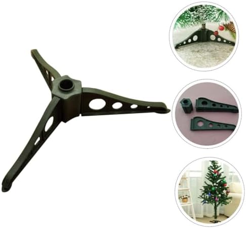 2pcs Plastic Christmas Tree Stands Fake Tree Base Holders Green Xmas Pole Supports Easy Installation Rust-Resistant for Home Holiday Decor - Image 6