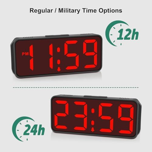 Peakeep Small Battery Powered Digital Alarm Clock - Image 6
