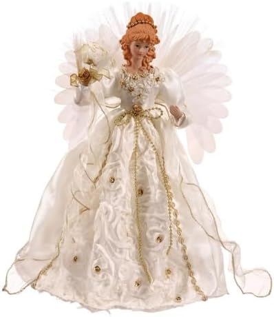 Vickerman Angel Fiber Optic Wings, 18-Inch, White/Gold - Image 2