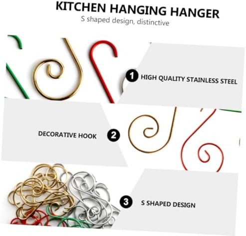100pcs Christmas Tree Hooks Metal Ornament Hangers for Holiday Decor Sturdy for Stockings and Festive Displays for Home Event Use - Image 3