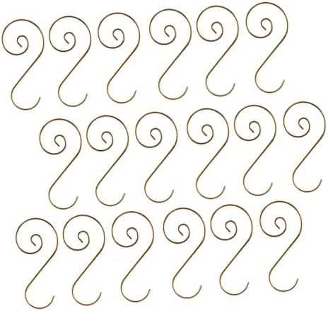 100pcs Metal Hanging Hooks Christmas Tree Accessories Hangers for Decoration for Cafe Bar Home Use Versatile Storage for Ornaments and Items by Parliky