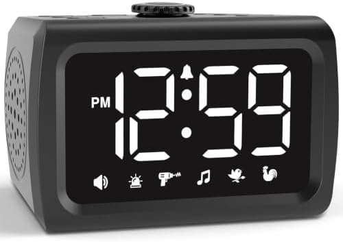 Peakeep Super Loud Alarm Clock for Heavy Sleepers Adults Teens, Big Numbers by PEAKEEP