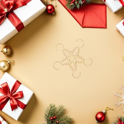 100pcs Mini Gold Metal Christmas Tree Ornament Hooks for Baubles - Image 5