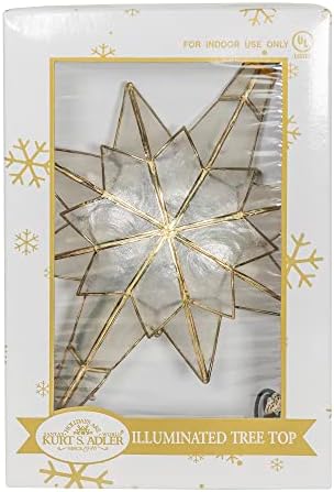 Kurt Adler 10-Light Capiz Star of Bethlehem Clear Treetop - Image 6