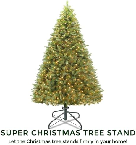 ELFJOY Christmas Tree Stand 17 inches Iron Metal Bracket Rubber Pad with Thumb Screw (43cm) - Image 6