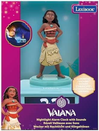 LEXiBOOK, Moana Nightlight Alarm Clock, RL800VN - Image 5