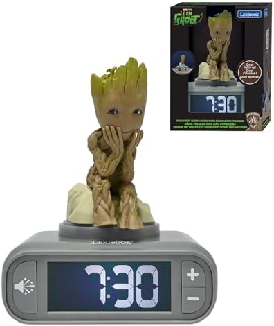 LEXiBOOK, Groot Nightlight Alarm Clock, RL800GG by Lexibook