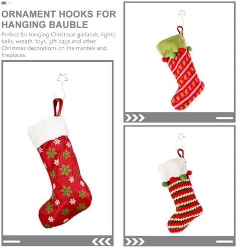 NUOBESTY 100pcs Premium Stainless Steel Christmas Ornament Hooks - Image 3