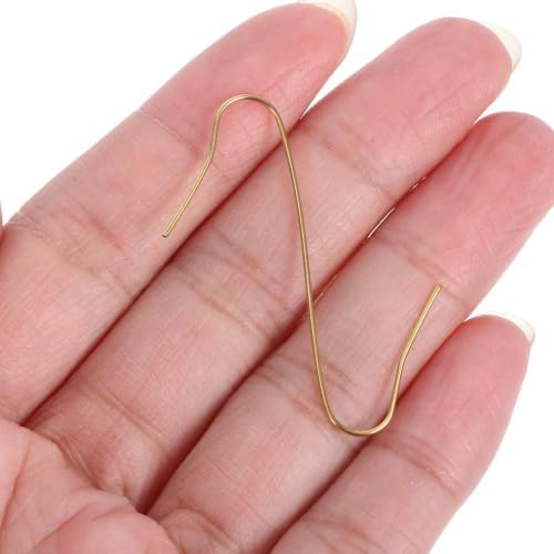 300pcs Christmas Decoration Hooks for Ornaments and Baubles, Mini Metal Wire S Hangers with Polished Golden Iron Finish, Tool-Free Installation and Scratch Prevention, - Image 4