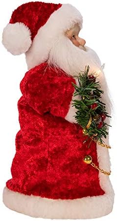 Kurt Adler 10-Inch UL 10-Light Santa Treetop - Image 4