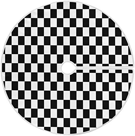 ATTX Racecar Christmas Tree Skirt Home Decoration Large Round Tree Skirt 47.2 Inches by ATTX