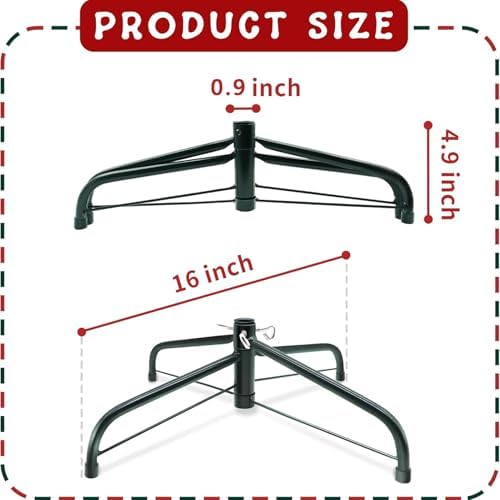 16 Inch Metal Christmas Tree Stand for 4 to 6ft Christmas Trees, Heavy Duty Folding Christmas Tree Stand, Universal Artificial Christmas Tree Stand Replacement - Image 2