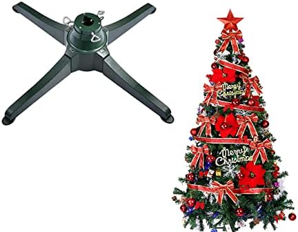 HAO 360-Degree Christmas Tree Stand Holder Rotating, Adjustable Christmas Tree Stand for Up to 9.8ft Christmas Artificial Tree,Easy Assembly (31.4 Inch) - Image 2