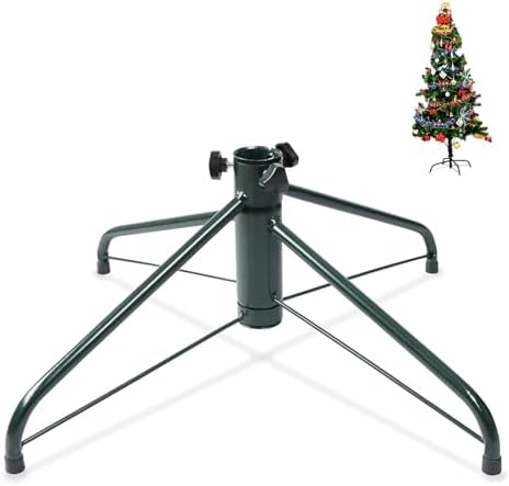 ELFJOY Christmas Tree Stand 17 inches Iron Metal Bracket Rubber Pad with Thumb Screw (43cm) by ELFJOY