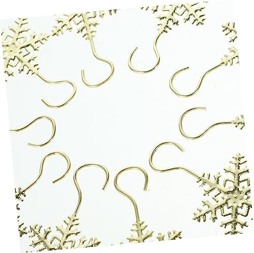 10pcs Christmas Snowflake Hooks for Mantel Stocking Holders for Fireplace for Hanging Ornaments Lights Wreaths and Holiday Decorations - Image 4