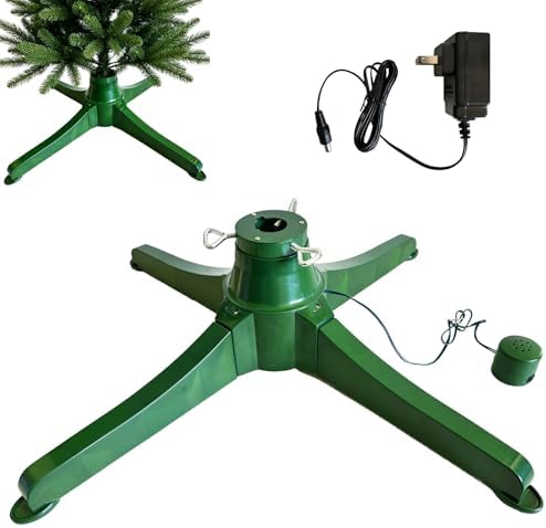Bidirectional Rotating Christmas Tree Stand for Tree up to 8ft by Unknown