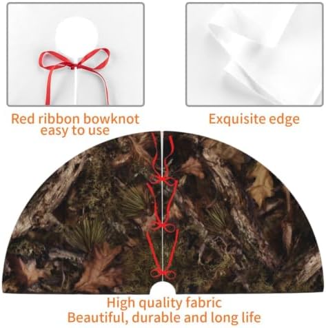 Camo Hunting Christmas Tree Skirt Xmas Mat Holiday Party Home Ornaments Decorations 48 Inch - Image 3