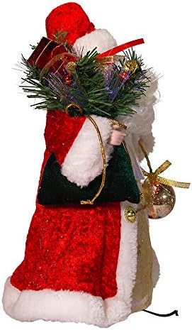 Kurt Adler 12-Inch CUL Fiber Optic LED Santa Treetop - Image 5