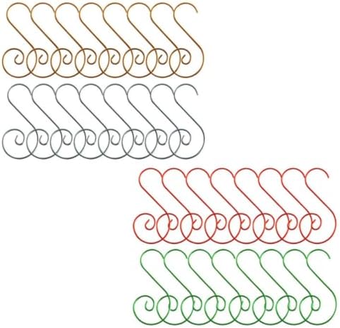 80pcs Creative Metal Christmas Garland Hook for Tree Ornament Hanging by GARNECK