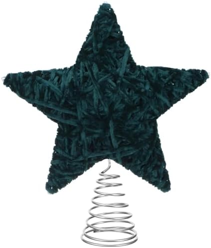 Soulchen Christmas Tree Topper Velvet Tree Topper Star for Decoration,Green by Soulchen